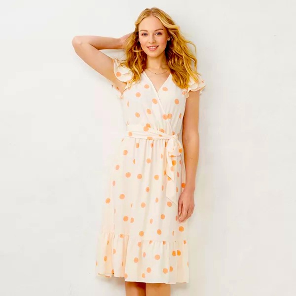 New LC flutter midi dress